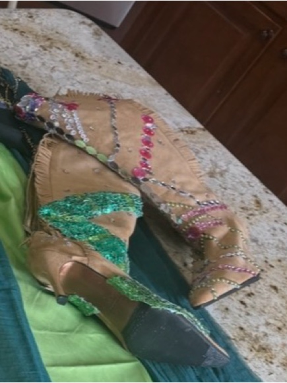 Britney Spears Hand Embellished boots